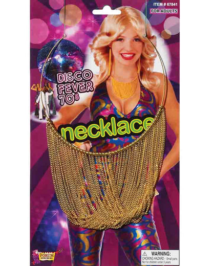 70s Gold Chain Disco Necklace