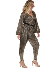 70s Gold Disco Queen Womens Costume