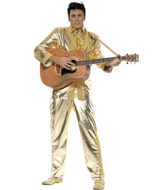 Gold Elvis Suit Mens Costume