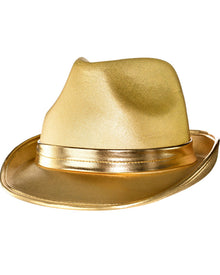 Gold Fedora Hat