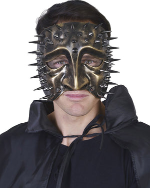 Gold Lazzero Eye Mask with Spikes
