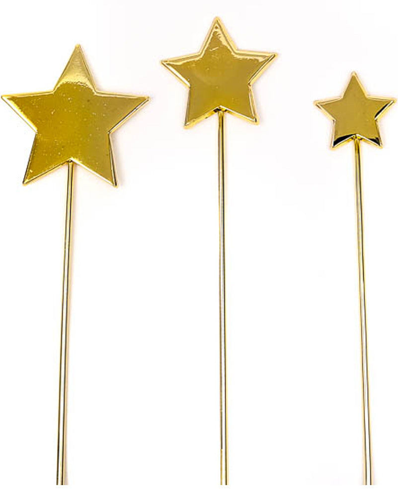 Gold Metal Stars Cake Topper