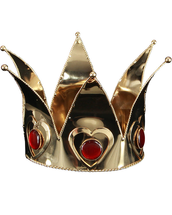 Gold Mini Queen of Hearts Crown