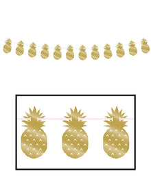Gold Pineapple Shaped Banner
