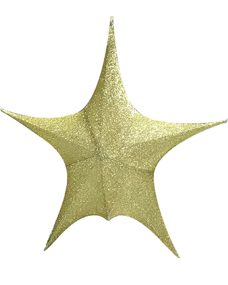 Gold PopUp Tinsel Star 65cm