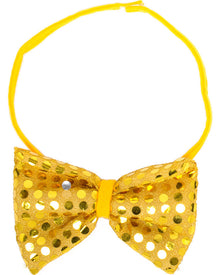 Gold Sequin Bow Tie