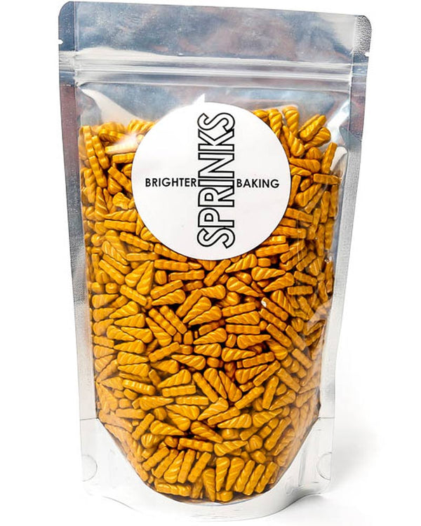 SPRINKS Gold Unicorn Horns Sugar Decorations 500g