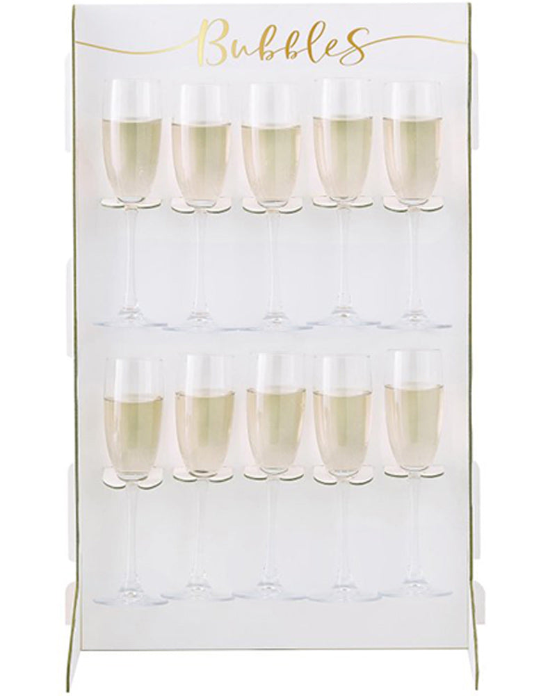 Gold Wedding Prosecco Wall