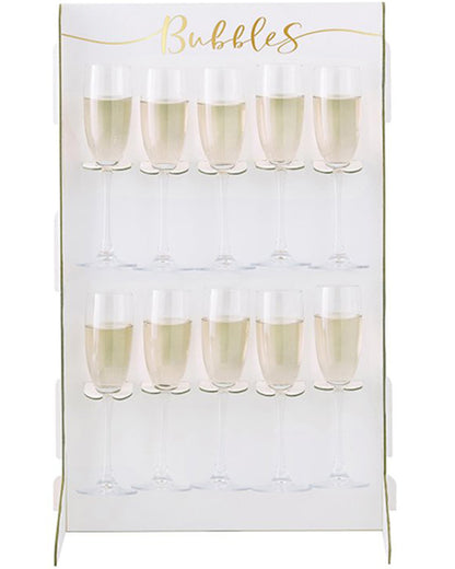 Gold Wedding Prosecco Wall