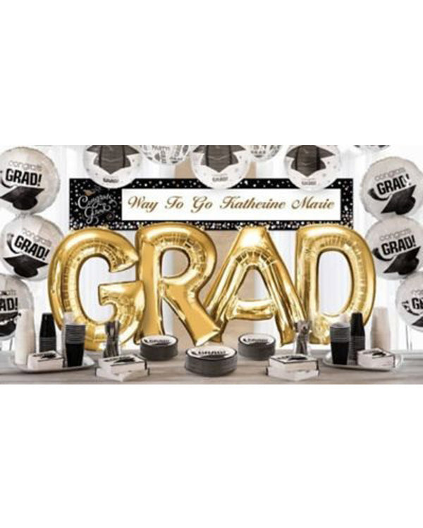 Gold 40cm Letter M Balloon