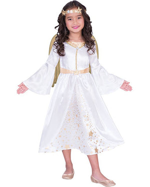 Golden Angel Girls Christmas Costume