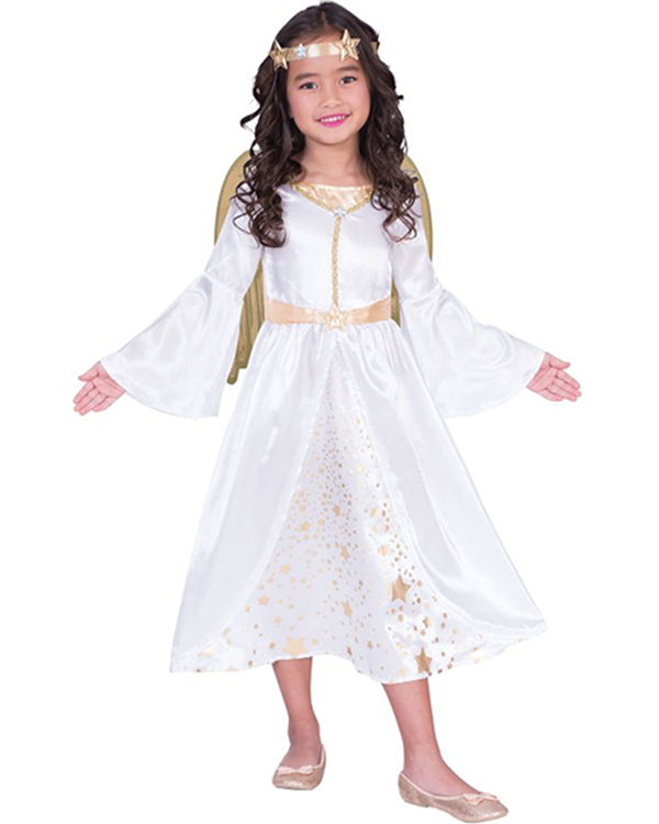 Golden Angel Girls Christmas Costume