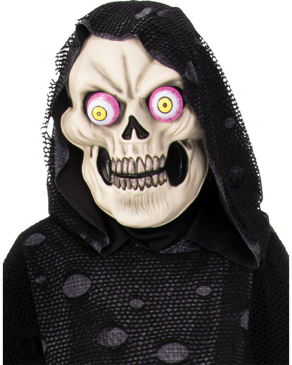 Google Eyed Skeleton Reaper Boys Costume