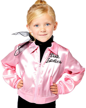 Grease Pink Lady Jacket Kids Costume