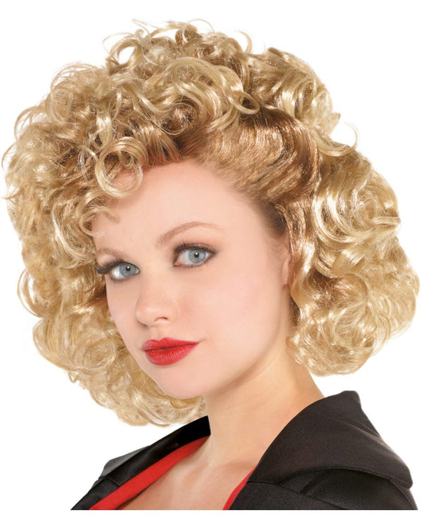 Grease Sandy Short Curly Blonde Wig