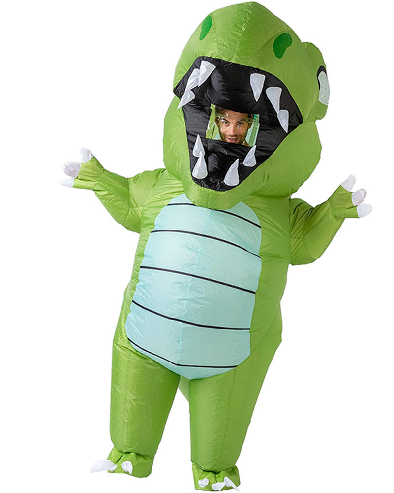 Green Dinosaur Inflatable Adult Costume