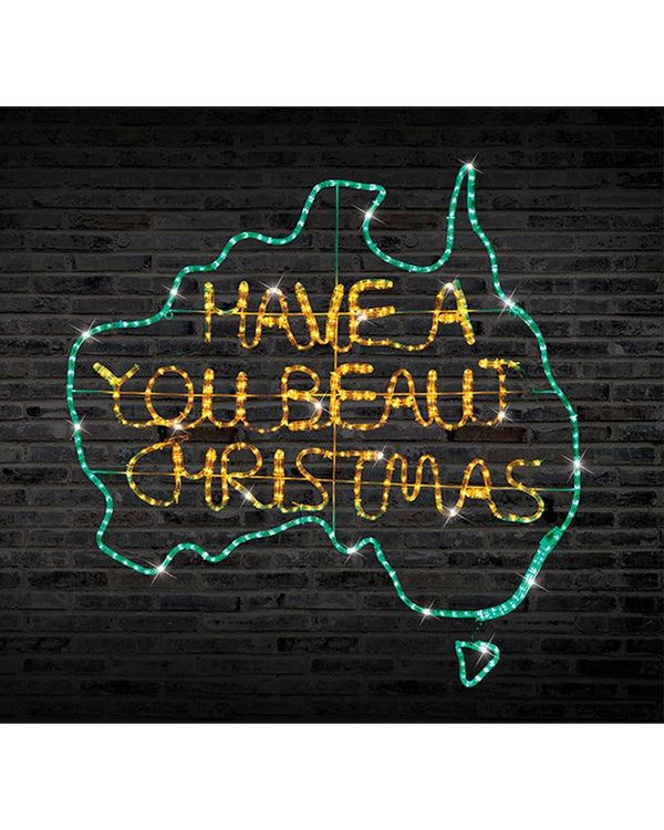 Green-Gold U Beaut Christmas LED Ropelight 1m