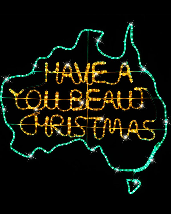 Green-Gold U Beaut Christmas LED Ropelight 1m