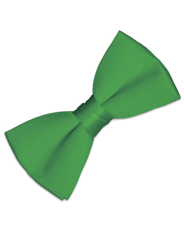 Green Satin Bow Tie