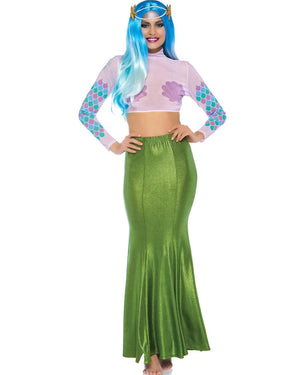 Green Shimmer Spandex Mermaid Skirt