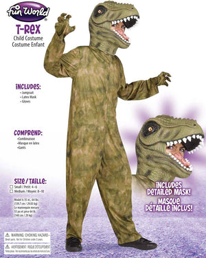 Green T Rex Boys Costume