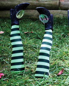 Green Witch Leg Grave Breakers For Halloween