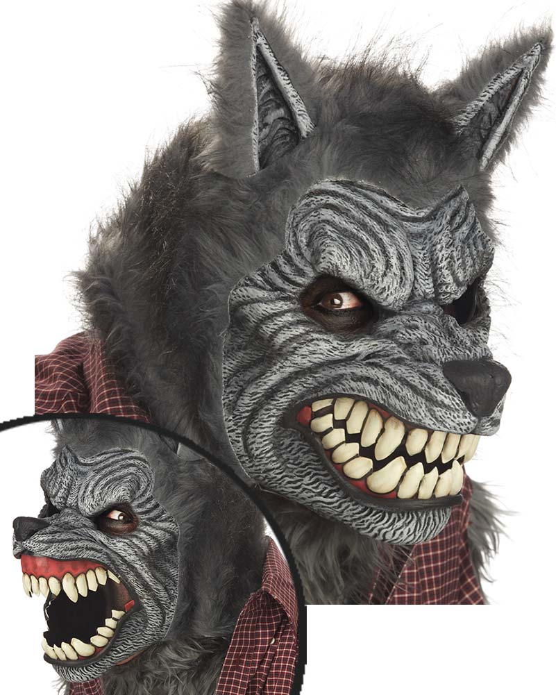 Grey Werewolf Ani Motion Mask