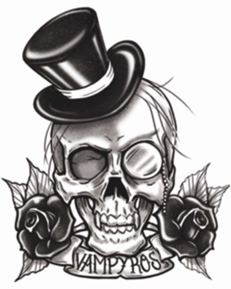 Gothic Vampire Temporary Tattoo