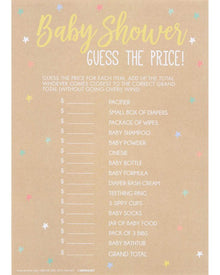 Guess the Price Baby Shower Game Pack of 24