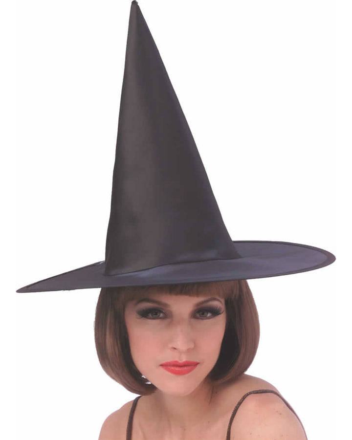Black Satin Witch Hat