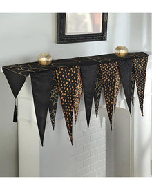 Mantle Scarf Glittered Fabric Halloween Decoration 2.43m
