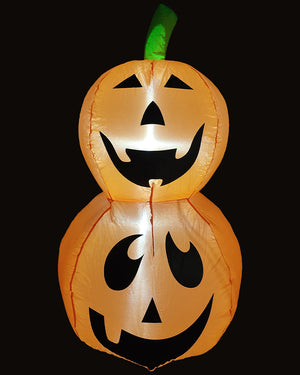 Halloween Pumpkin Stack Lawn Inflatable 1m