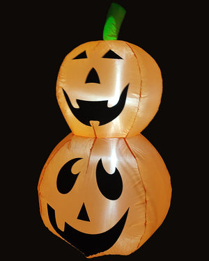 Halloween Pumpkin Stack Lawn Inflatable 1m