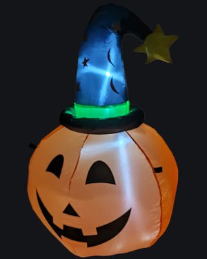 Halloween Pumpkin Witch Lawn Inflatable 1m