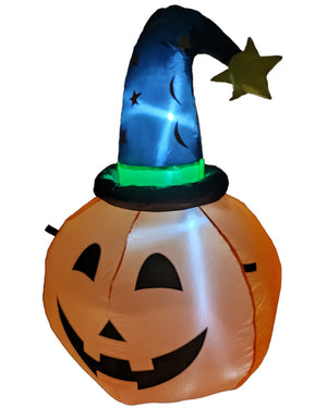 Halloween Pumpkin Witch Lawn Inflatable 1m
