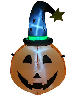 Halloween Pumpkin Witch Lawn Inflatable 1m