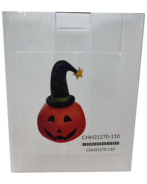 Halloween Pumpkin Witch Lawn Inflatable 1m