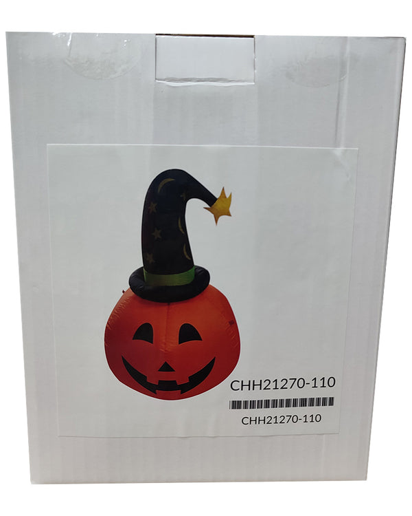 Halloween Pumpkin Witch Lawn Inflatable 1m