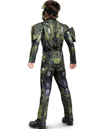 Halo Master Chief Deluxe Muscle Chest Boys Costume