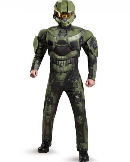 Halo Master Chief Deluxe Muscle Chest Mens Costume