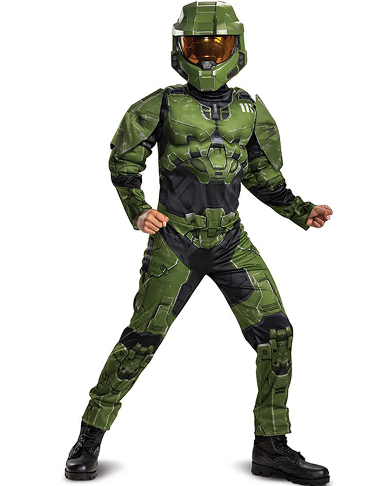 Halo Master Chief Infinite Muscle Boys Costume