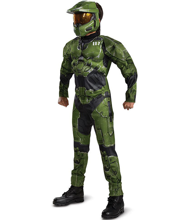 Halo Master Chief Infinite Muscle Boys Costume