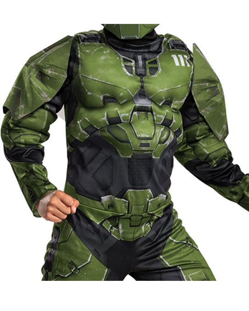 Halo Master Chief Infinite Muscle Boys Costume