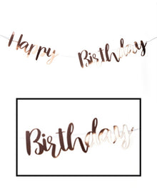 Happy Birthday Rose Gold Bunting 1.8m