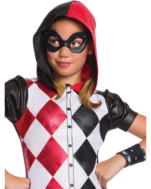 DC Superheroines Harley Quinn Hoodie Girls Halloween Costume