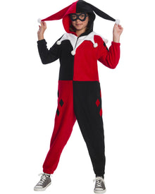 Harley Quinn Jumpsuit Girls Halloween Costume