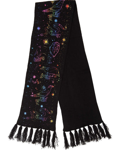 Harry Potter Hogwarts House Constellation Knit Scarf