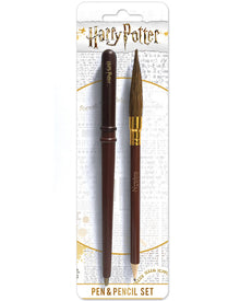 Harry Potter Wand and Brush Pen and Pencil Set