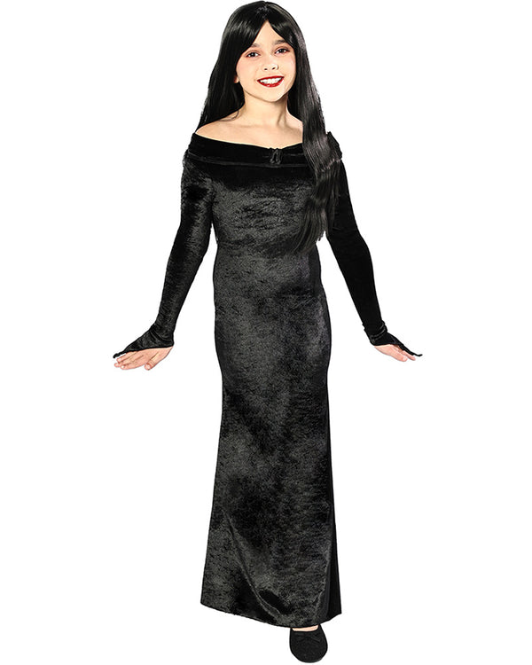 Kooky Matriarch Deluxe Black Velour Girls Dress