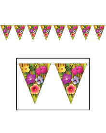 Hawaiian Luau Pennant Banner